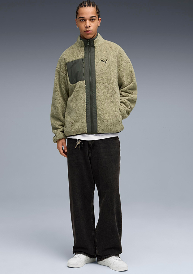 PUMA LUX ARMY Erkek PUMA Reversible Sherpa - 68837182 Erkek Yeşil