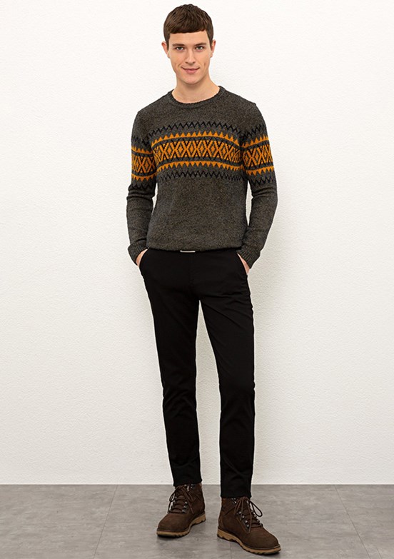 US POLO ASSN Erkek Siyah Pantolon