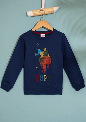 US POLO ASSN Erkek Çocuk Lacivert Sweatshirt