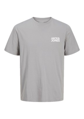 JACK JONES Gri Erkek Baskılı T-Shirt
