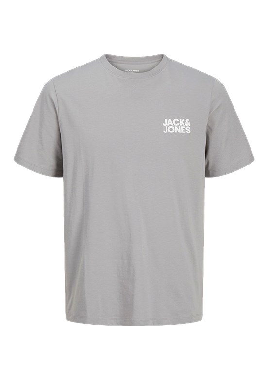 JACK JONES Gri Erkek Baskılı T-Shirt