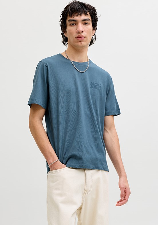 JACK&JONES JJECORP - 12151955 Erkek Çok Renkli Baskılı T-Shirt