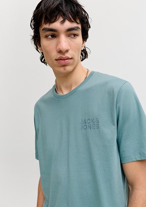 JACK&JONES JJECORP - 12151955 Erkek Çok Renkli Baskılı T-Shirt