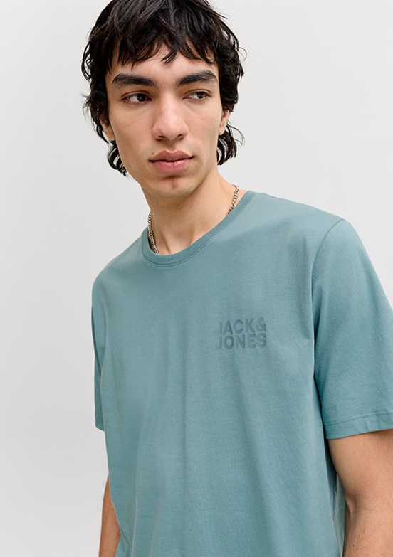 JACK&JONES JJECORP - 12151955 Erkek Çok Renkli Baskılı T-Shirt