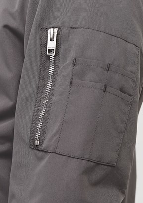 JACK&JONES JJERUSH BOMBER NOOS - 12165203 Erkek Çok Renkli Bomber Mont