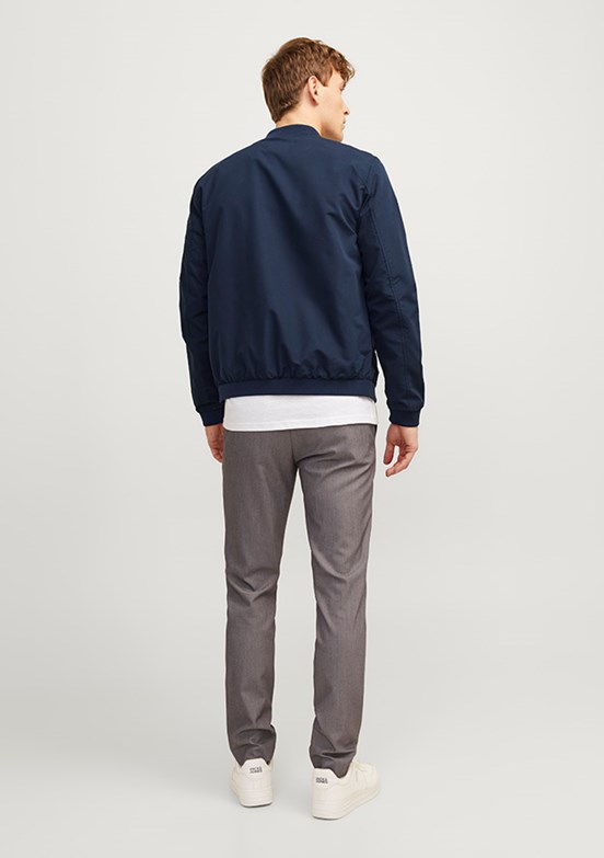 JACK&JONES JJERUSH BOMBER NOOS - 12165203 Erkek Çok Renkli Bomber Mont