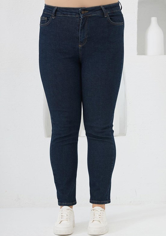 RMG Lacivert Kadın Normal Bel Jean Pantolon