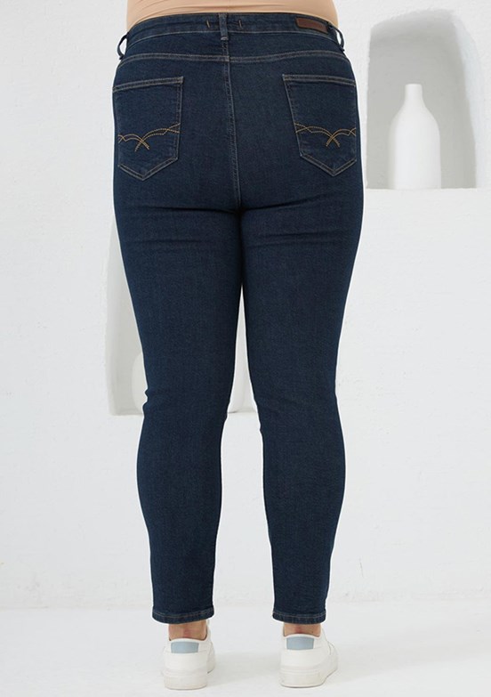 RMG Lacivert Kadın Normal Bel Jean Pantolon