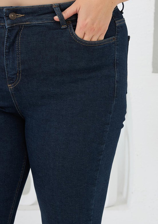 RMG Lacivert Kadın Normal Bel Jean Pantolon