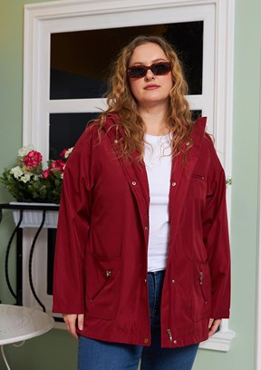 RMG Bordo Kadın Trençkot