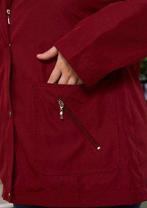 RMG Bordo Kadın Trençkot