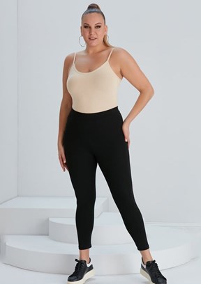 RMG - 1577 Kadın Siyah Basic Tayt
