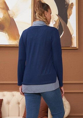 Rmg Kadın Desenli Bluz