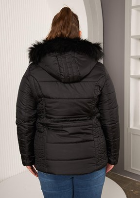 RMG Siyah Kadın Basic Mont