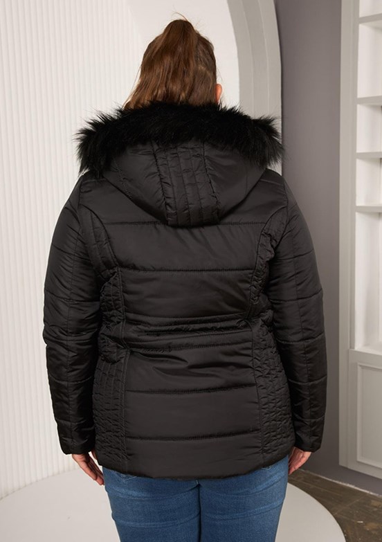 RMG Siyah Kadın Basic Mont