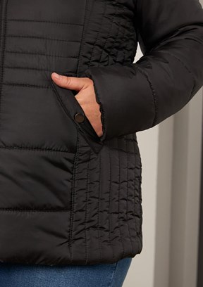 RMG Siyah Kadın Basic Mont