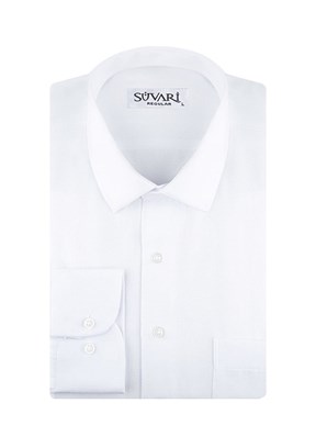 SÜVARİ - GM2025000166 Erkek Beyaz Regular Gömlek