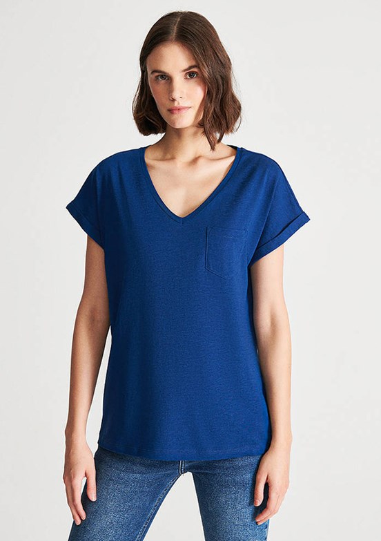 Mavi Kadın Basic T-Shirt