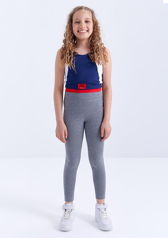 TOMMY LİFE Gri Kız Çocuk Tayt