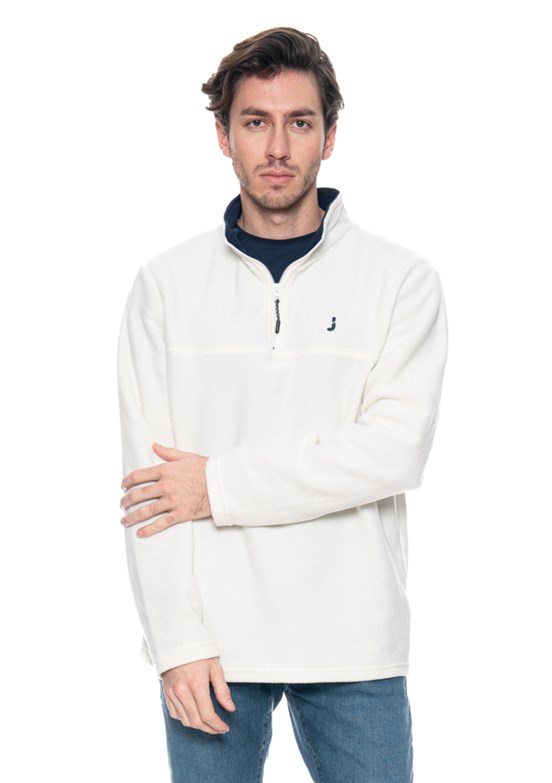 JOHNNY JOE Beyaz Erkek Sweat Shirt