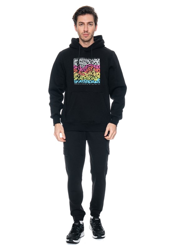 JOHNNY JOE Siyah Erkek Sweat Shirt