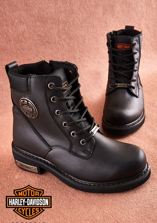HARLEY DAVİDSON - 025G100128 Kadın Siyah Bot