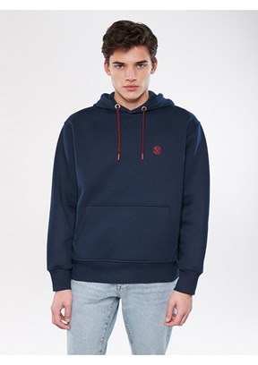 MAVİ Lacivert Erkek Kapüşonlu Sweat Shirt