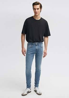 Mavi Çok Renkli Erkek James Jean Pantolon