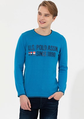 US POLO ASSN Çok Renkli Erkek Slim Kazak