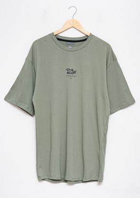 Cazador Yeşil Erkek Bisiklet Yaka T-Shirt
