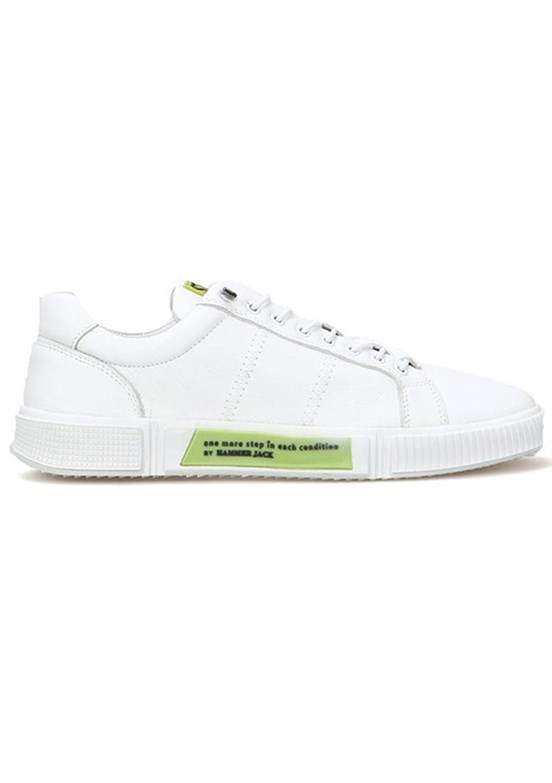 HAMMERJACK Beyaz Erkek Hakiki Deri Sneaker Ayakkabı