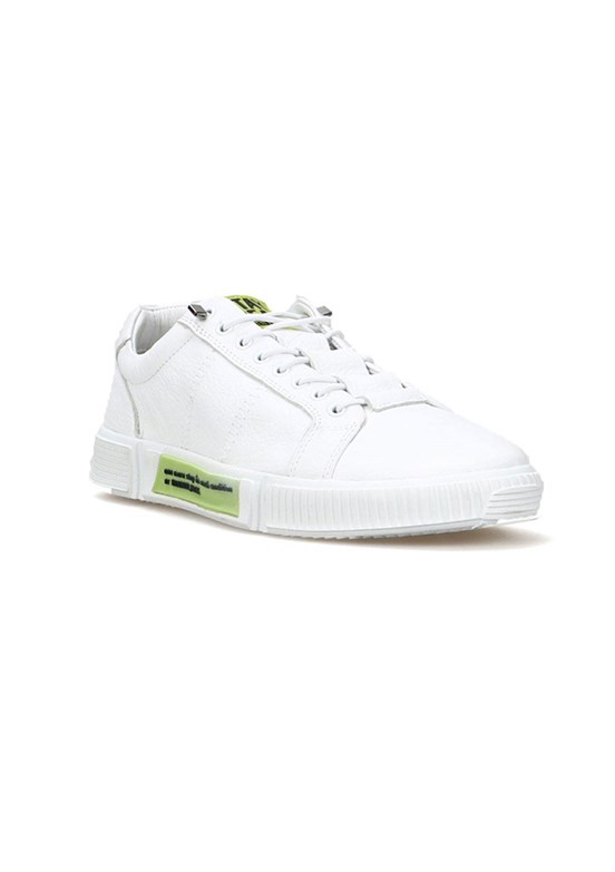 HAMMERJACK Beyaz Erkek Hakiki Deri Sneaker Ayakkabı