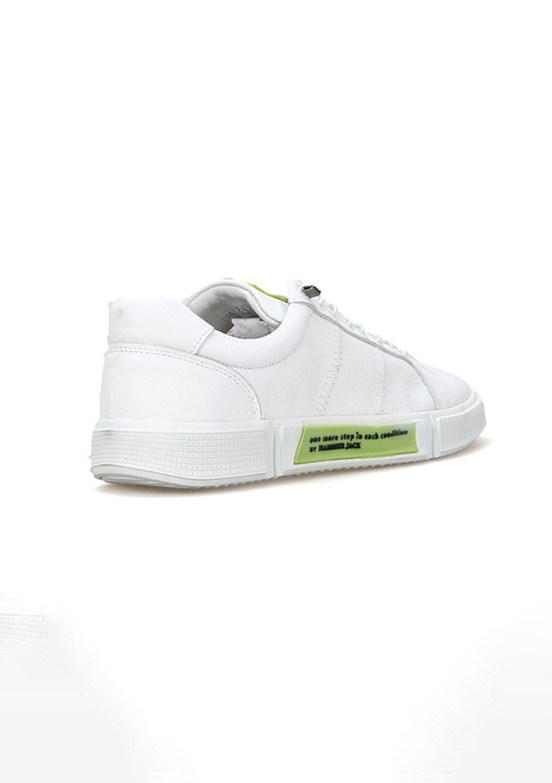 HAMMERJACK Beyaz Erkek Hakiki Deri Sneaker Ayakkabı