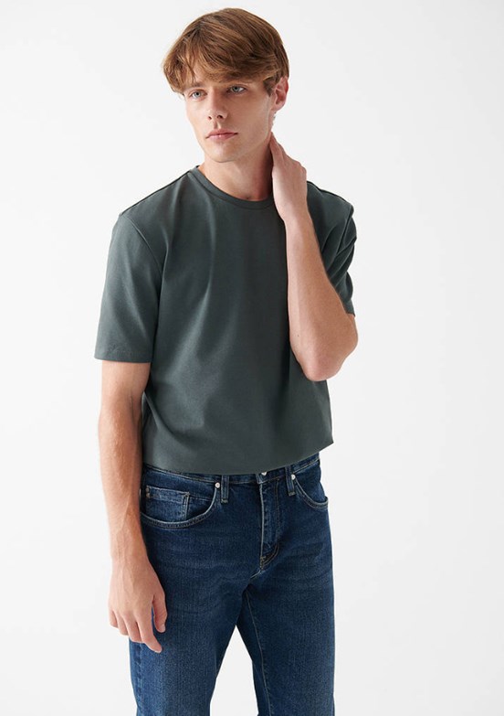 MAVİ Yeşil Erkek Basic T-Shirt