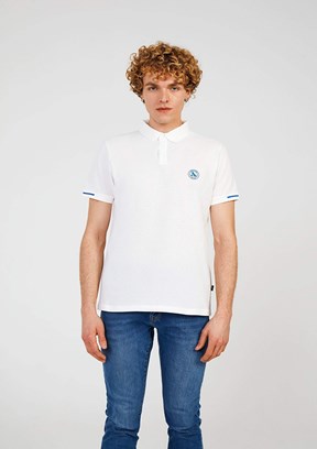 SUMMER POLO, L, OFF WHITE