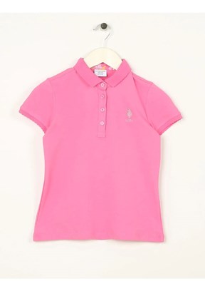 US POLO ASSN Kız Çocuk Polo Yaka T-Shirt