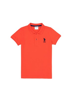 US POLO ASSN Kırmızı Erkek Çocuk Polo Yaka T-Shirt