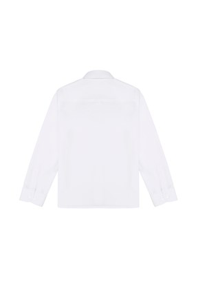 US POLO ASSN Beyaz Erkek Çocuk Dokum Gömlek