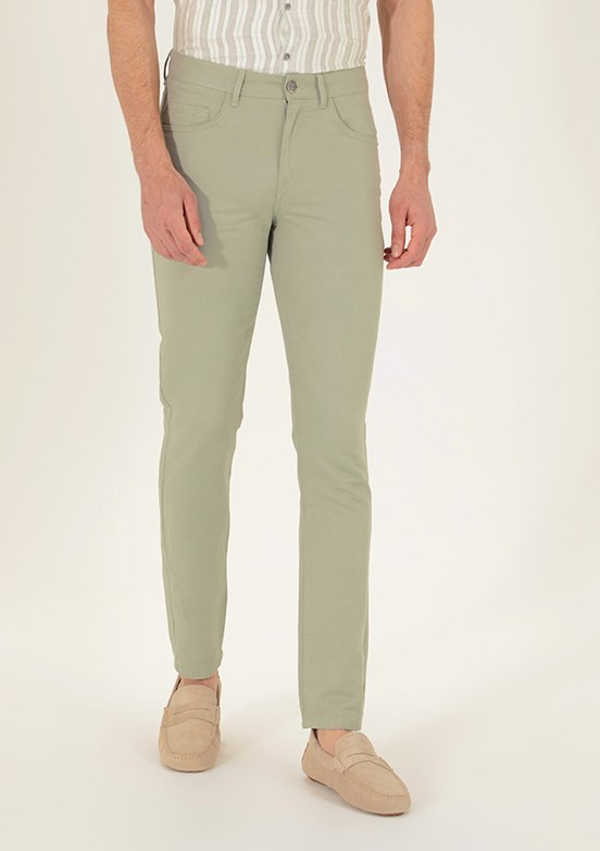 Pierre Cardin Yeşil Erkek Standart Pantolon