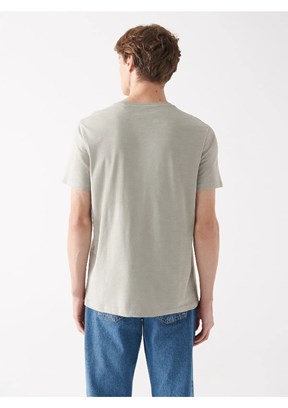 MAVİ İstanbul - M066282-31935 Erkek Gri Baskılı T-Shirt
