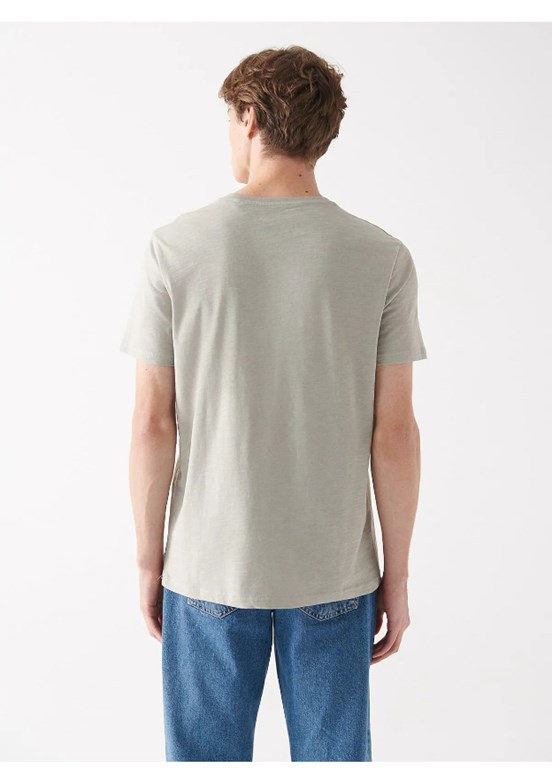 MAVİ İstanbul - M066282-31935 Erkek Gri Baskılı T-Shirt