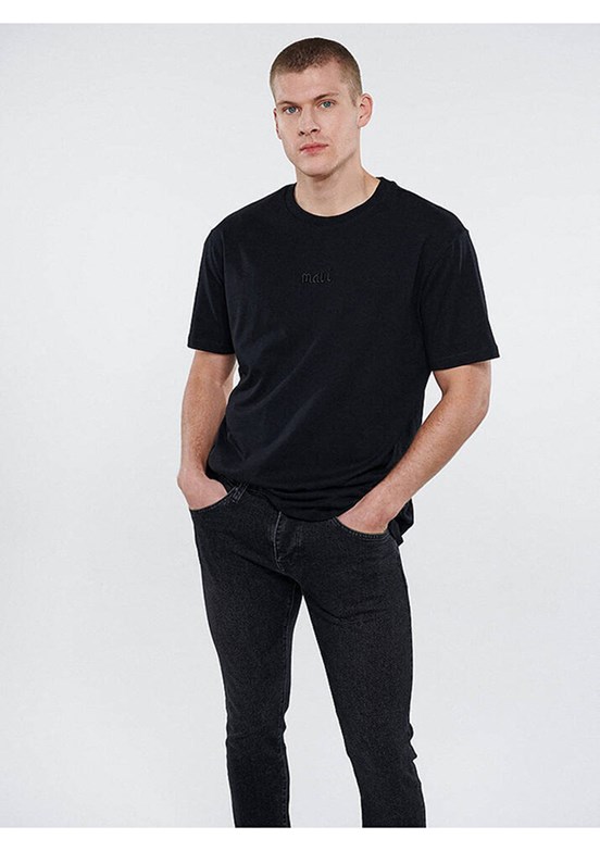 Mavi Erkek Baskılı T-Shirt