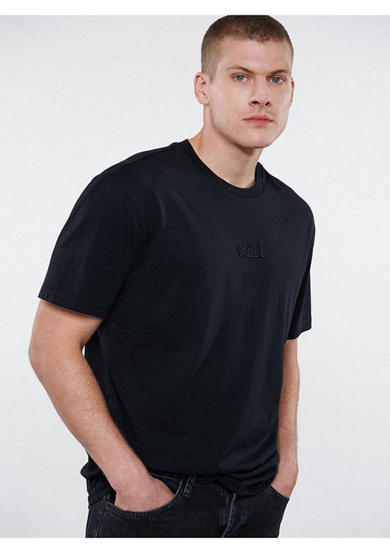 Mavi Erkek Baskılı T-Shirt