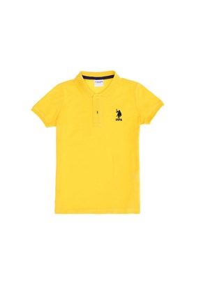 U.S. Polo Assn Sarı Erkek Çocuk Polo Yaka T-Shirt