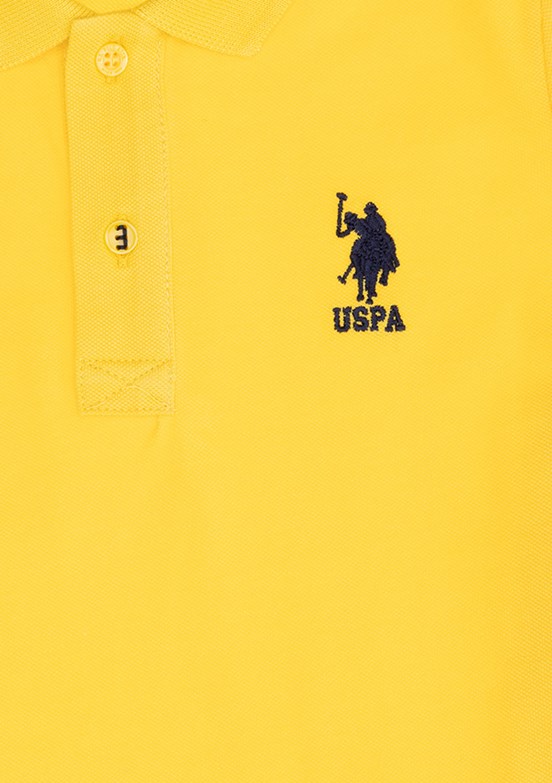 U.S. Polo Assn Sarı Erkek Çocuk Polo Yaka T-Shirt