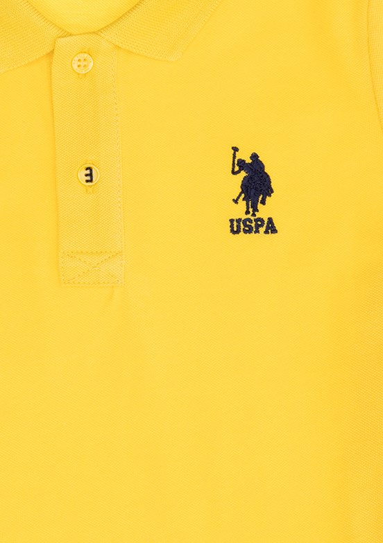 U.S. Polo Assn Sarı Erkek Çocuk Polo Yaka T-Shirt