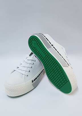 Benetton Beyaz-Siyah Kadın Sneaker Ayakkabı