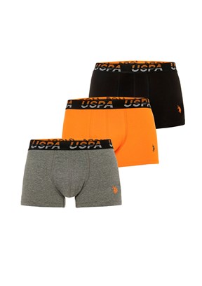 US POLO ASSN Turuncu Erkek Boxer