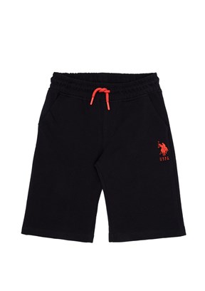 US POLO ASSN Siyah Erkek Çocuk Kapri Şort
