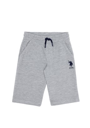 US POLO ASSN Gri Erkek Çocuk Kapri Şort